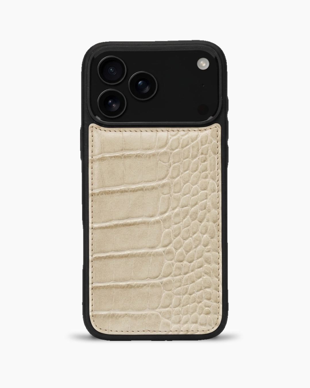 Premium iPhone Kılıfı | Bej Croco