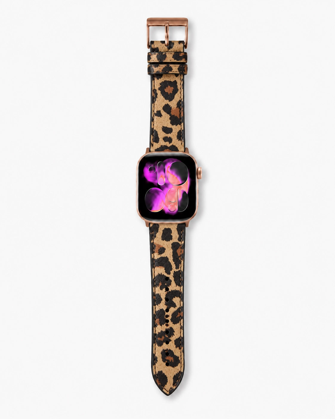 Apple Watch Deri Kordon | Bej Leopar