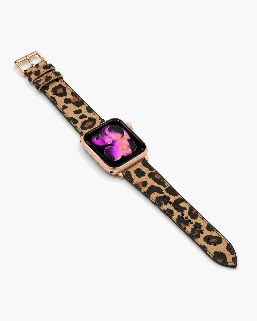 Apple Watch Deri Kordon | Bej Leopar
