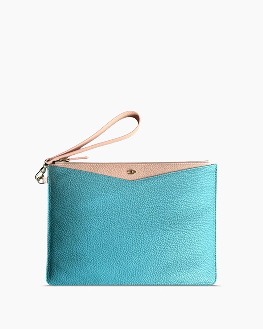Deri Clutch Çanta | Çift Renk Togo