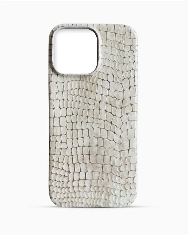 Natural Croco Deri iPhone Kılıfı