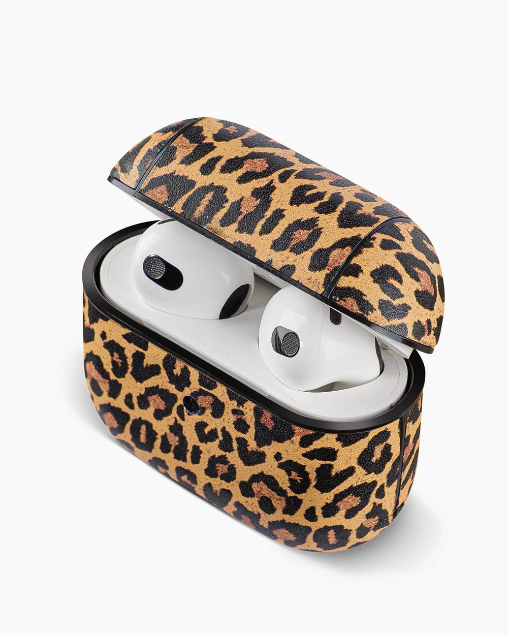Deri Airpods Kılıfı - Leopar 03