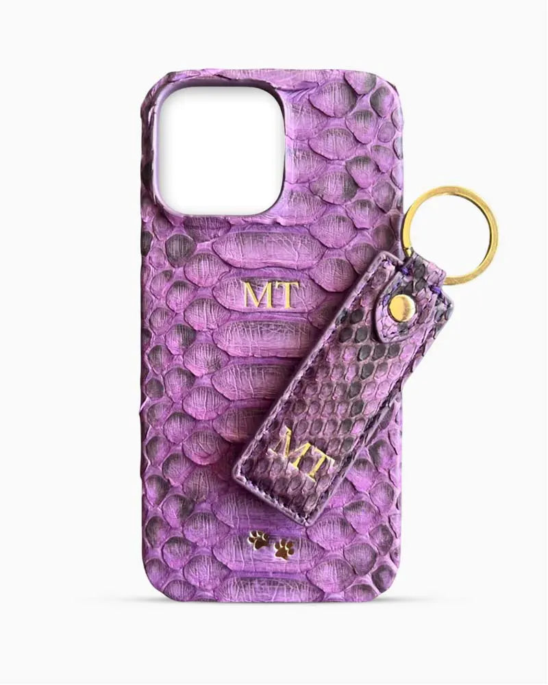 iPhone Kılıfı ve Anahtarlık Seti | Mor Gerçek Piton