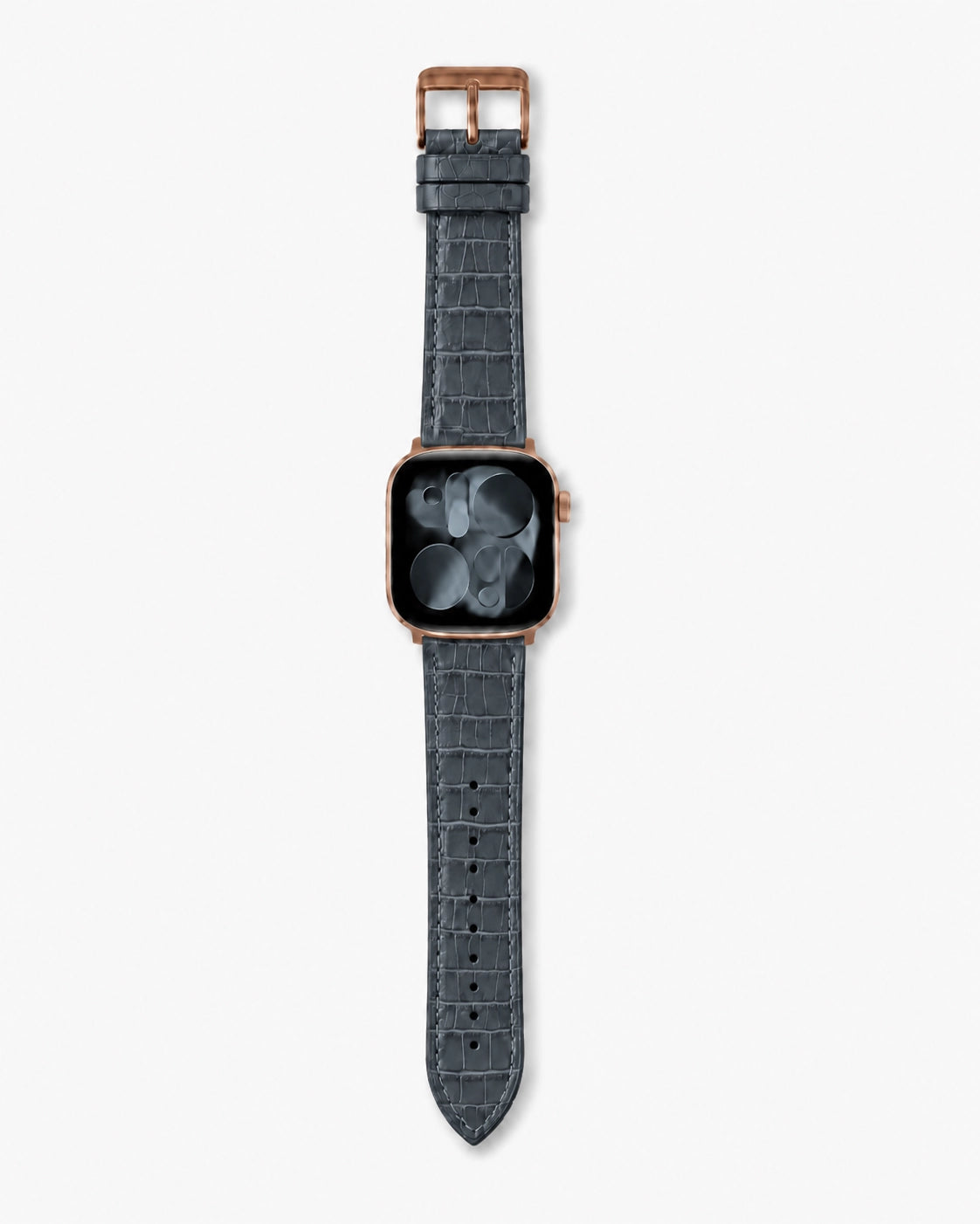Apple Watch Deri Kordon | Gri Mat Croco