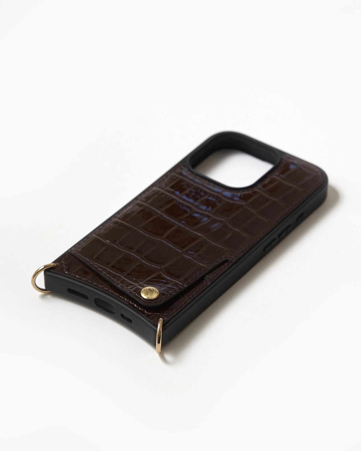 Kahve Croco Kartlı Kılıf