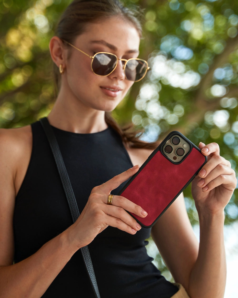 Crazy Deri iPhone Kılıfı | Kırmızı