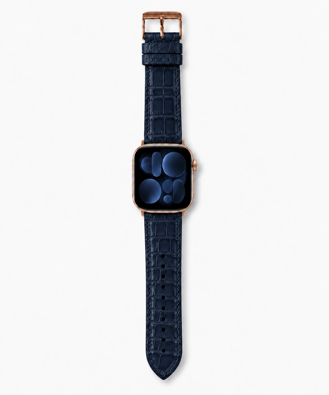 Apple Watch Deri Kordon | Koyu Lacivert Mat Croco