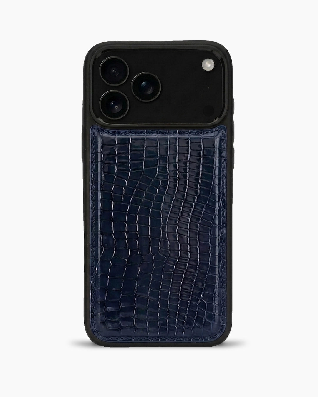 Premium iPhone Kılıfı | Lacivert Küçük Croco