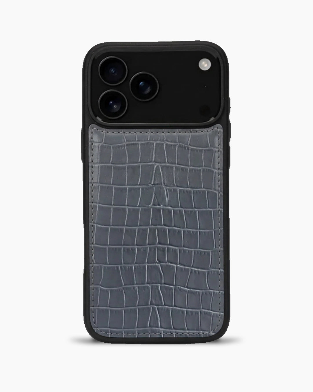 Premium iPhone Kılıfı | Gri Mat Croco