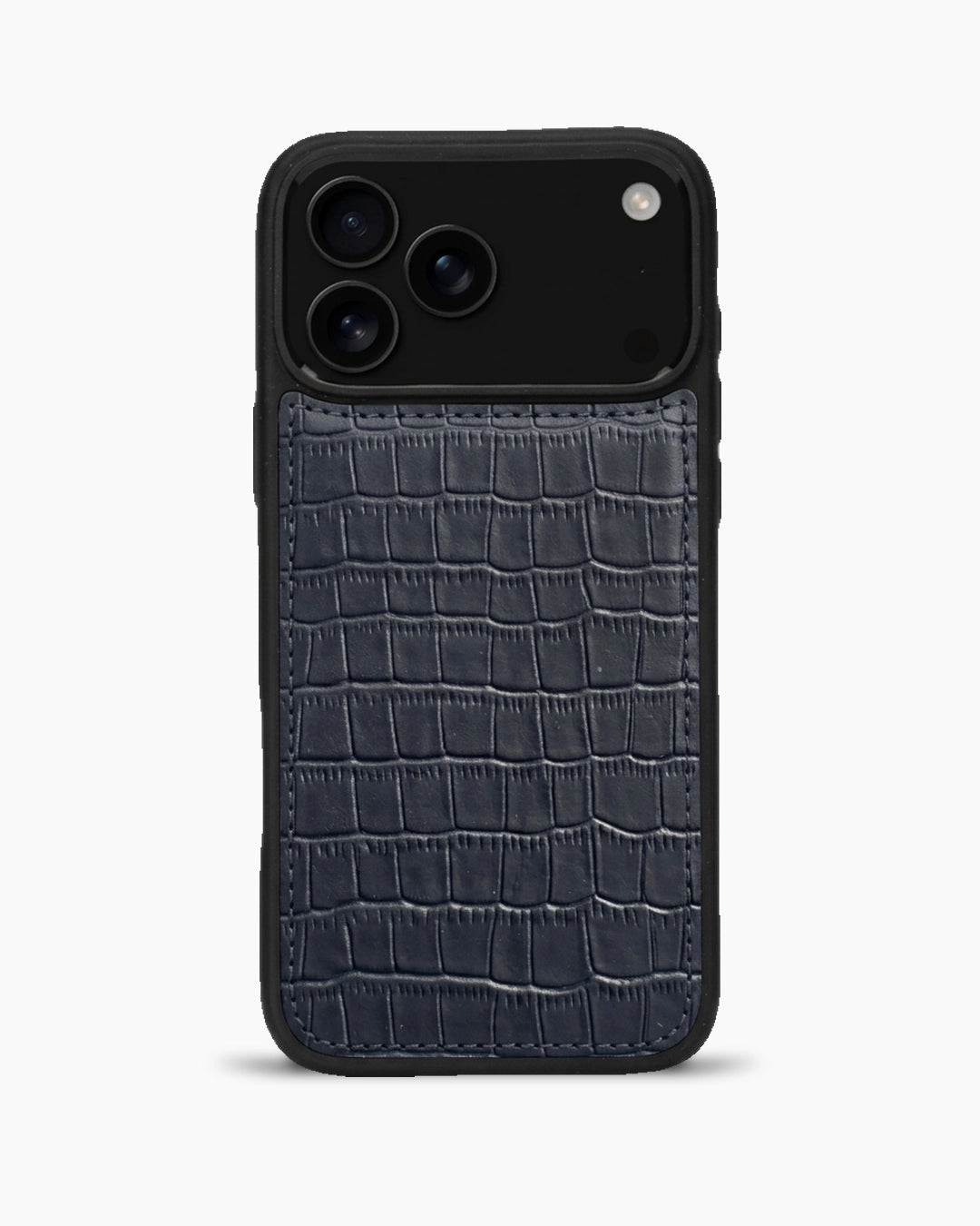 Premium iPhone Kılıfı | Koyu Lacivert Mat Croco