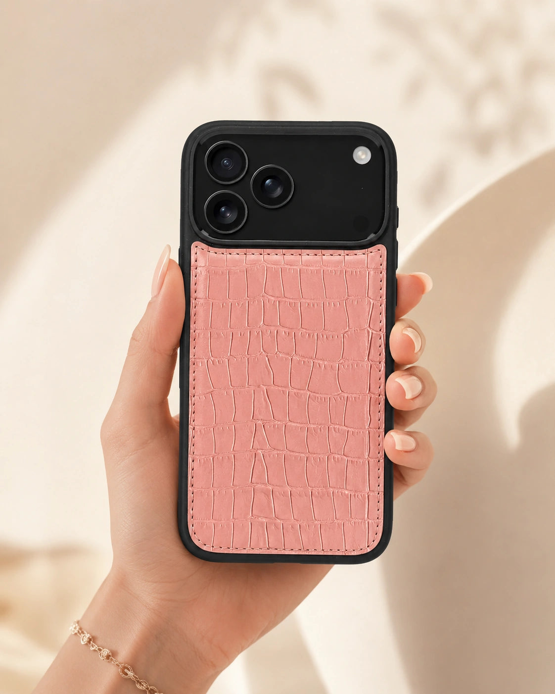Premium iPhone Kılıfı | Somon Mat Croco