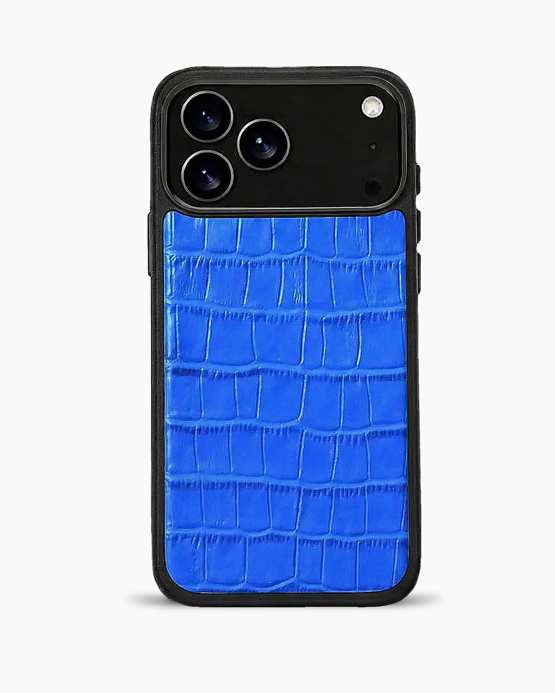 Deri iPhone Kılıfı | Emerald Mavi Mat Croco | Havuz