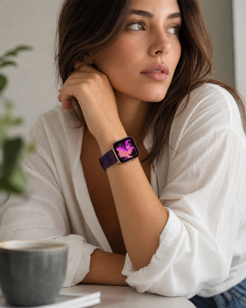 Apple Watch Deri Kordon | Mor Mat Croco