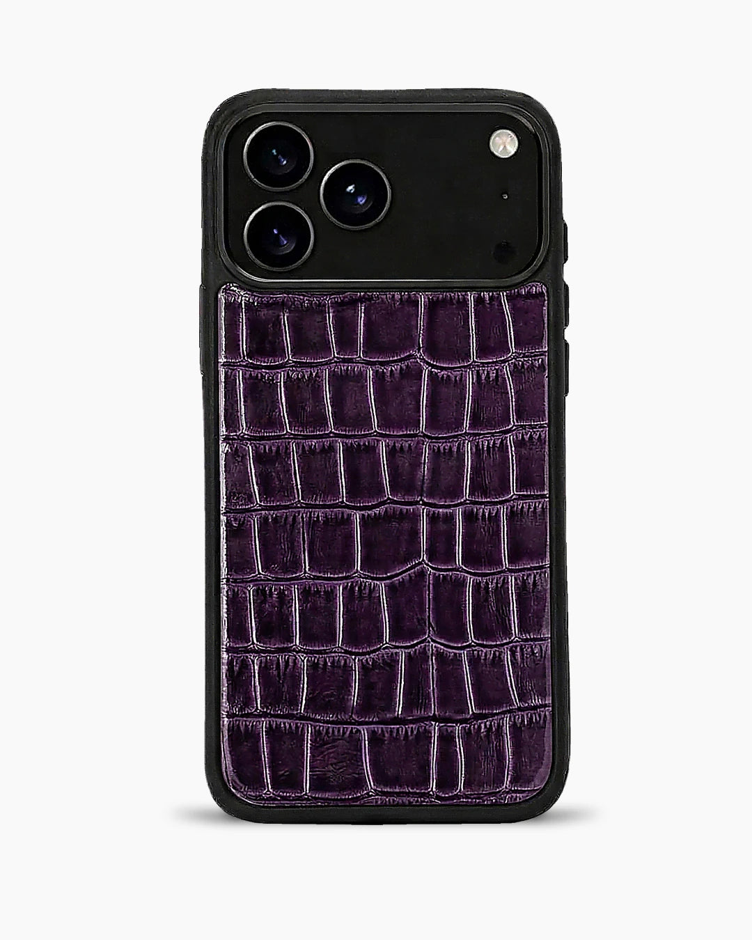 Deri iPhone Kılıfı | Mor Rugan Croco | Havuz