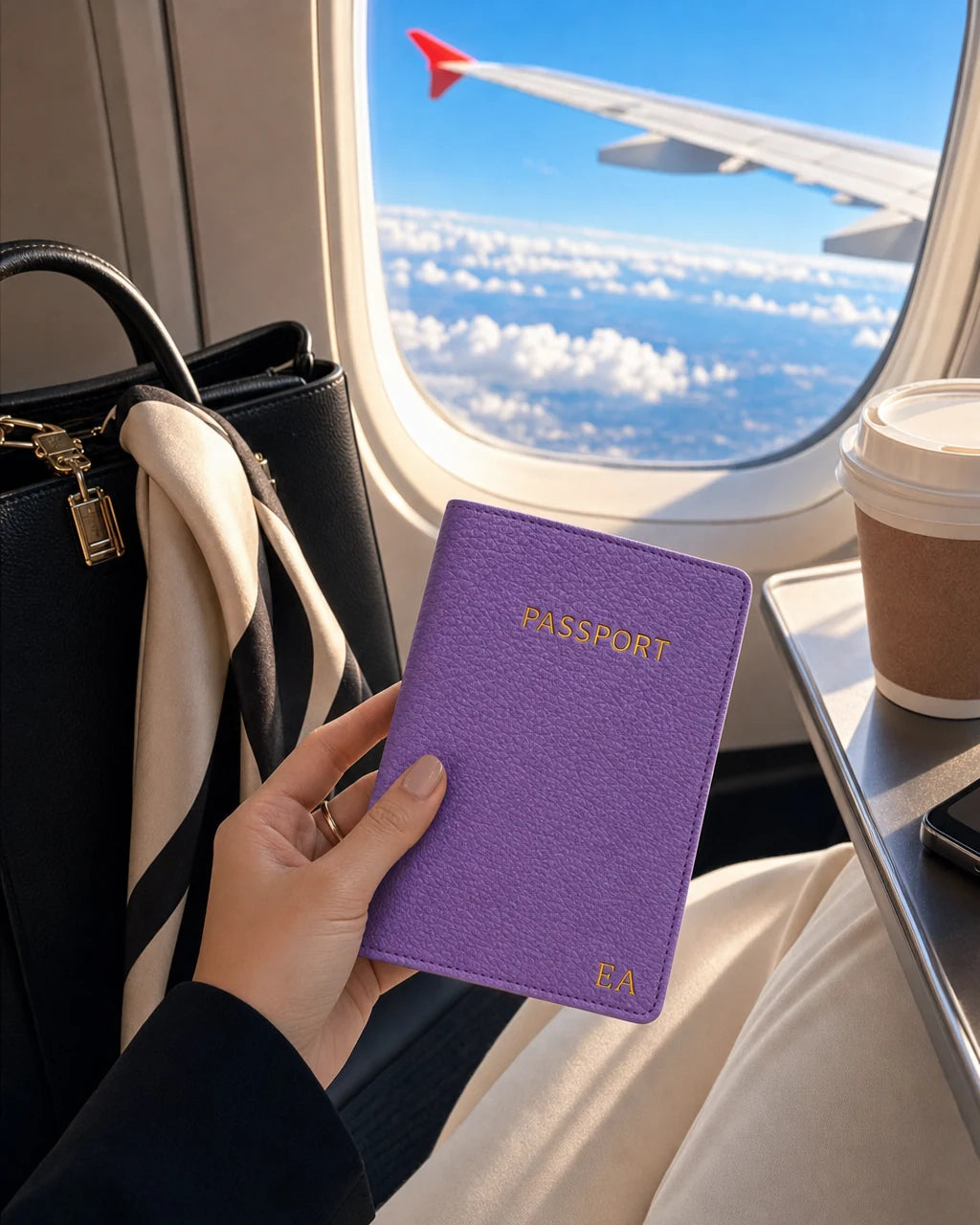 Mor Togo deri pasaport kılıfı - görsel 2