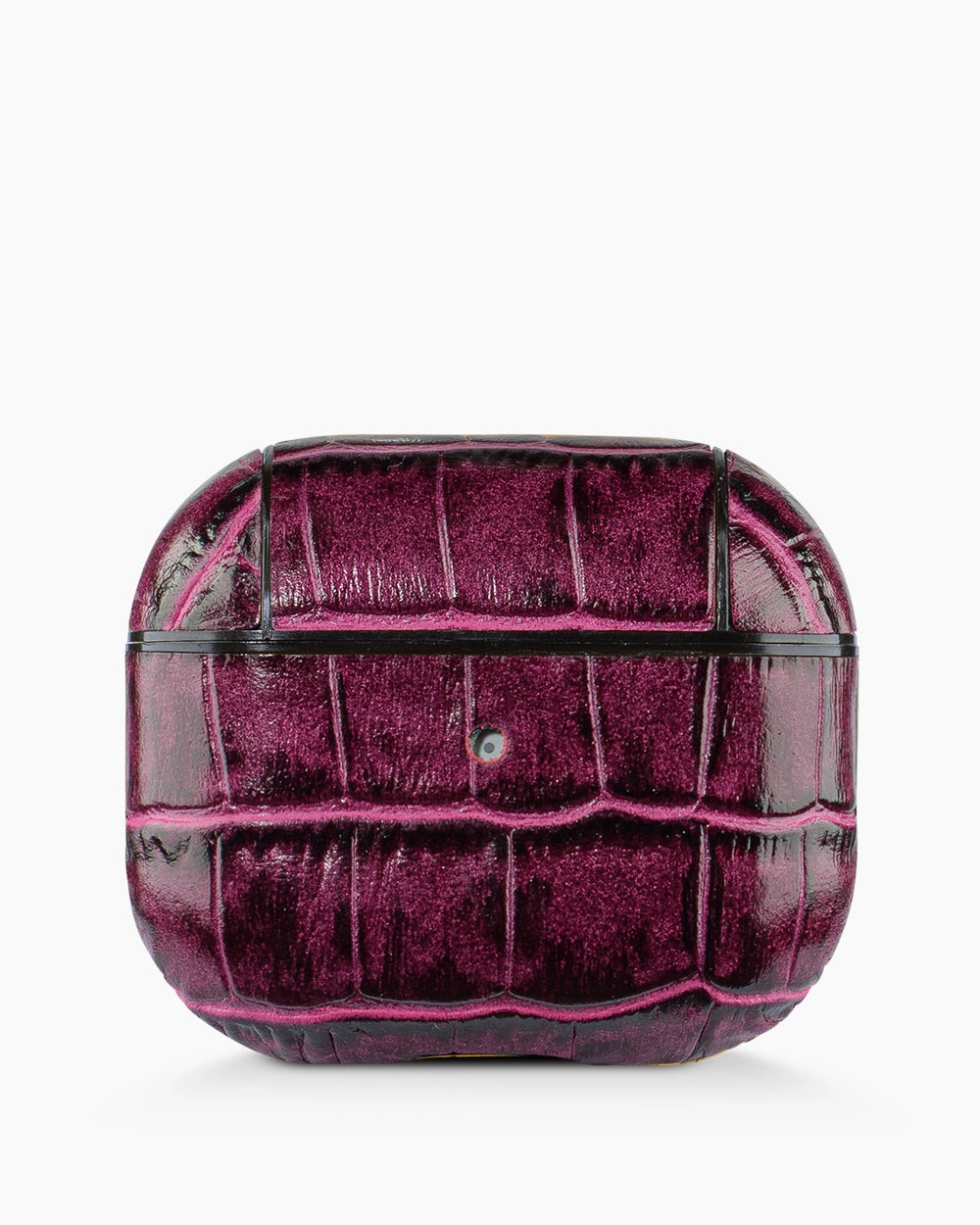 Deri AirPods Kılıfı | Mürdüm Croco