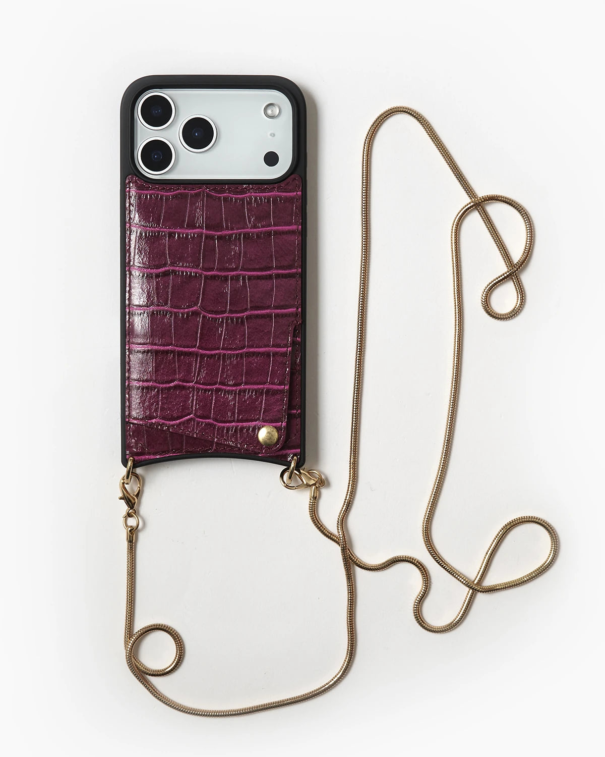Mürdüm Croco Mini Cüzdan