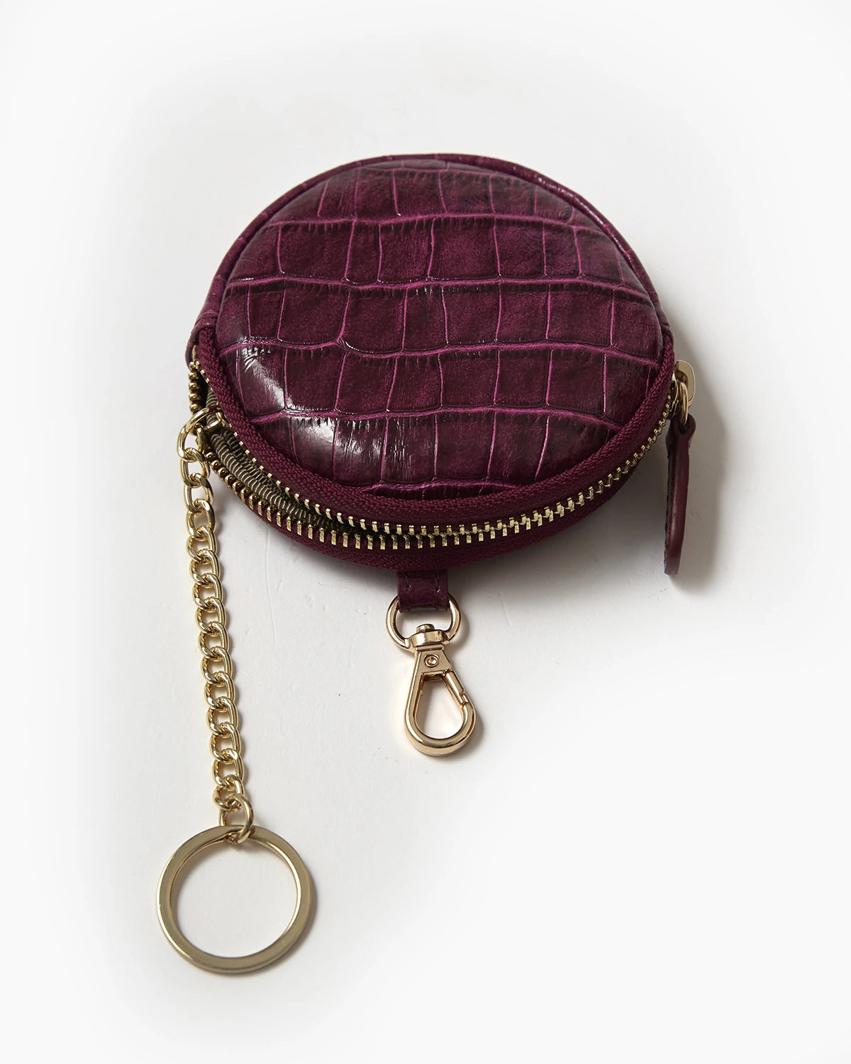 Mürdüm Croco Mini Cüzdan