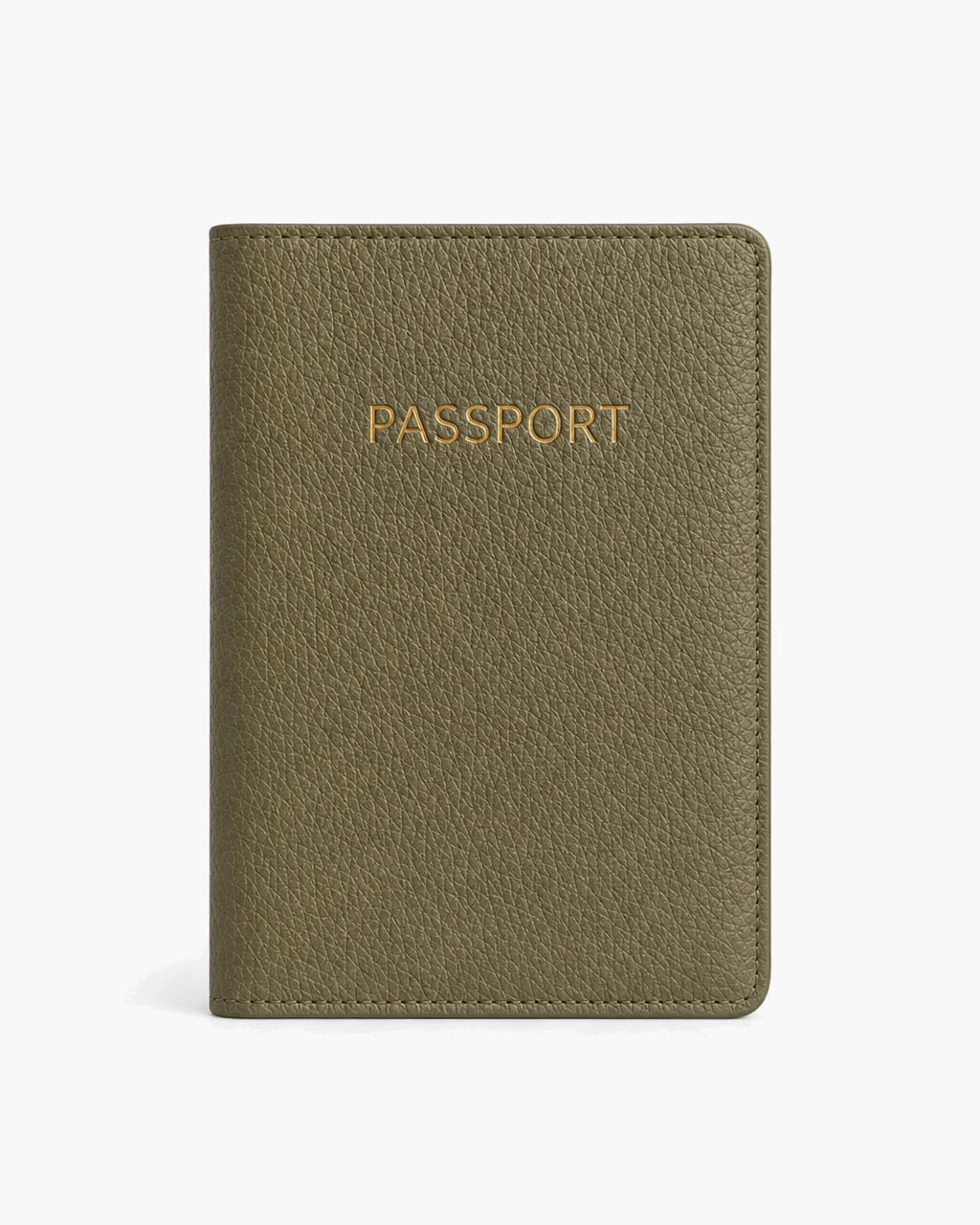 Olive Togo deri pasaport kılıfı - görsel 1