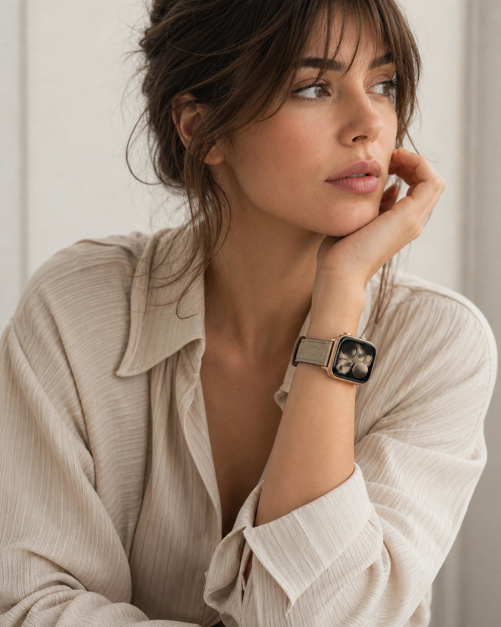 Apple Watch Deri Kordon | Parlak Vizon Togo