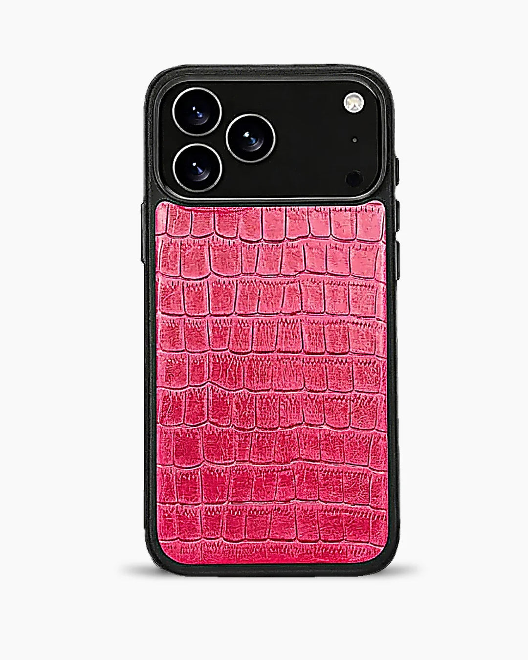 Deri iPhone Kılıfı | Pembe Mat Croco | Havuz