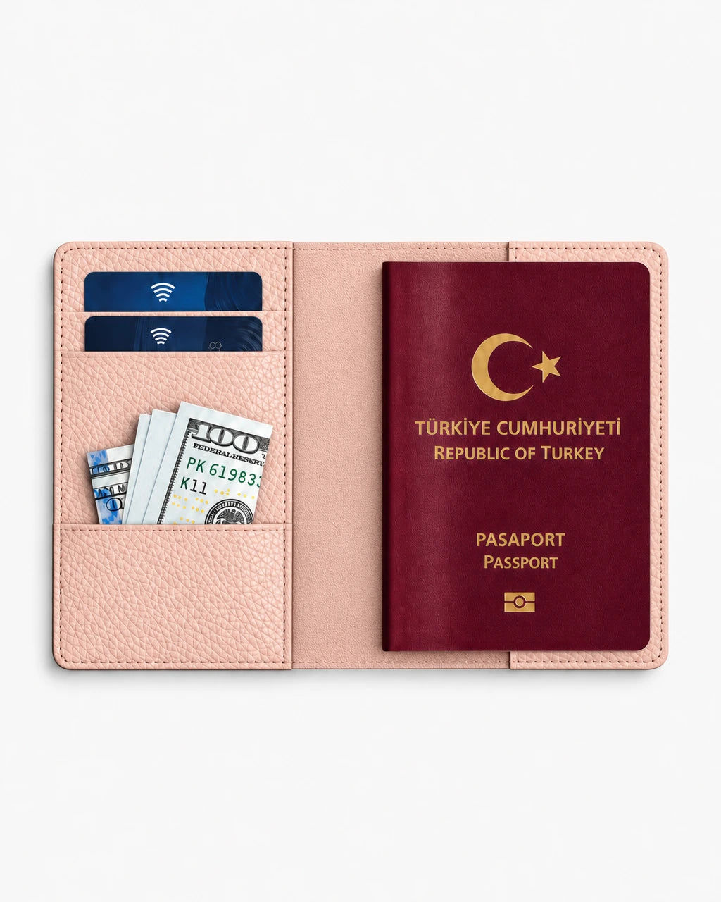 Pudra Togo deri pasaport kılıfı - görsel 4