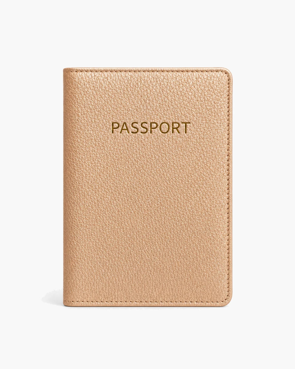 Rose Gold Parlak Togo deri pasaport kılıfı - görsel 1