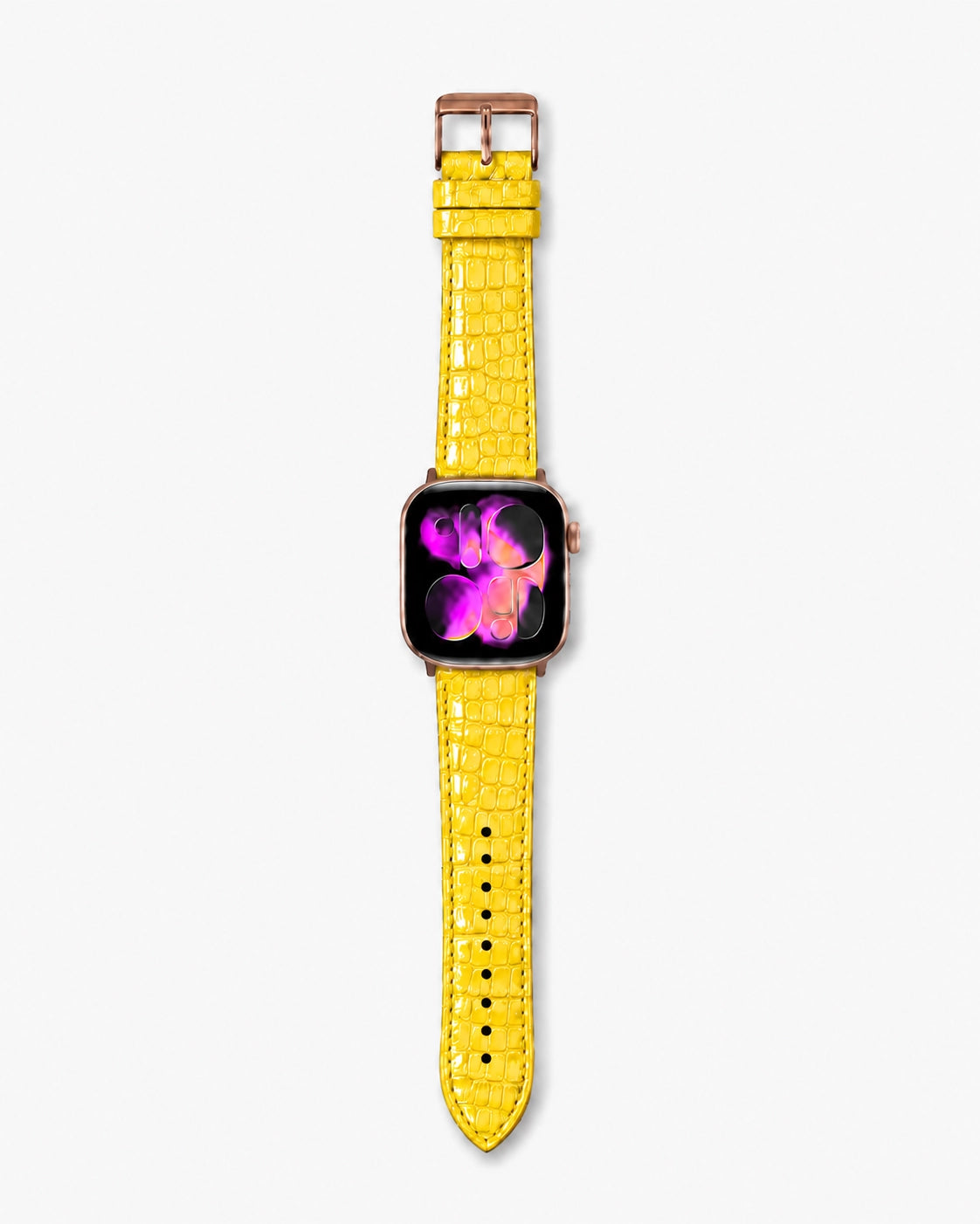 Apple Watch Deri Kordon | Sarı Küçük Croco