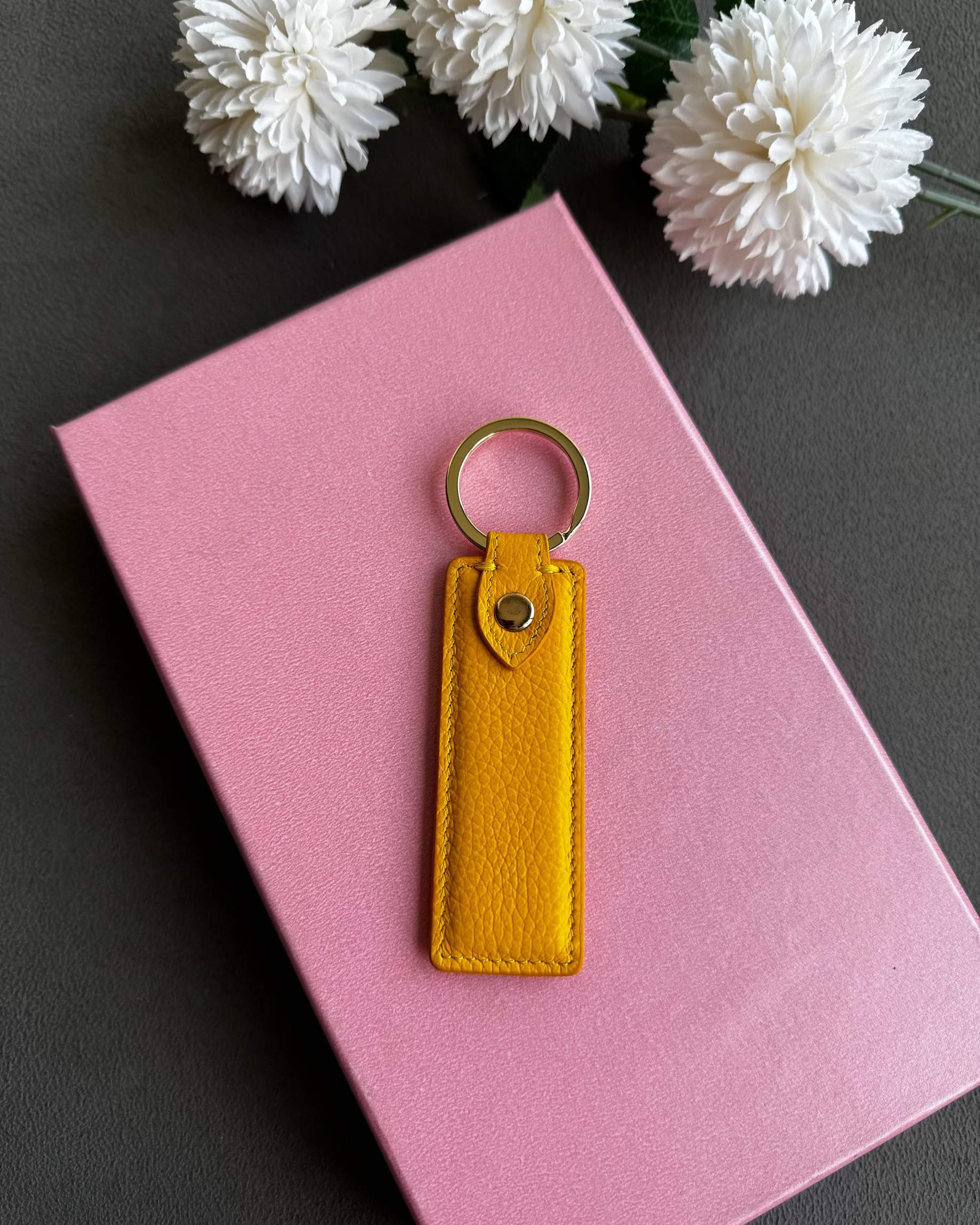 Deri Anahtarlık | Sarı Togo