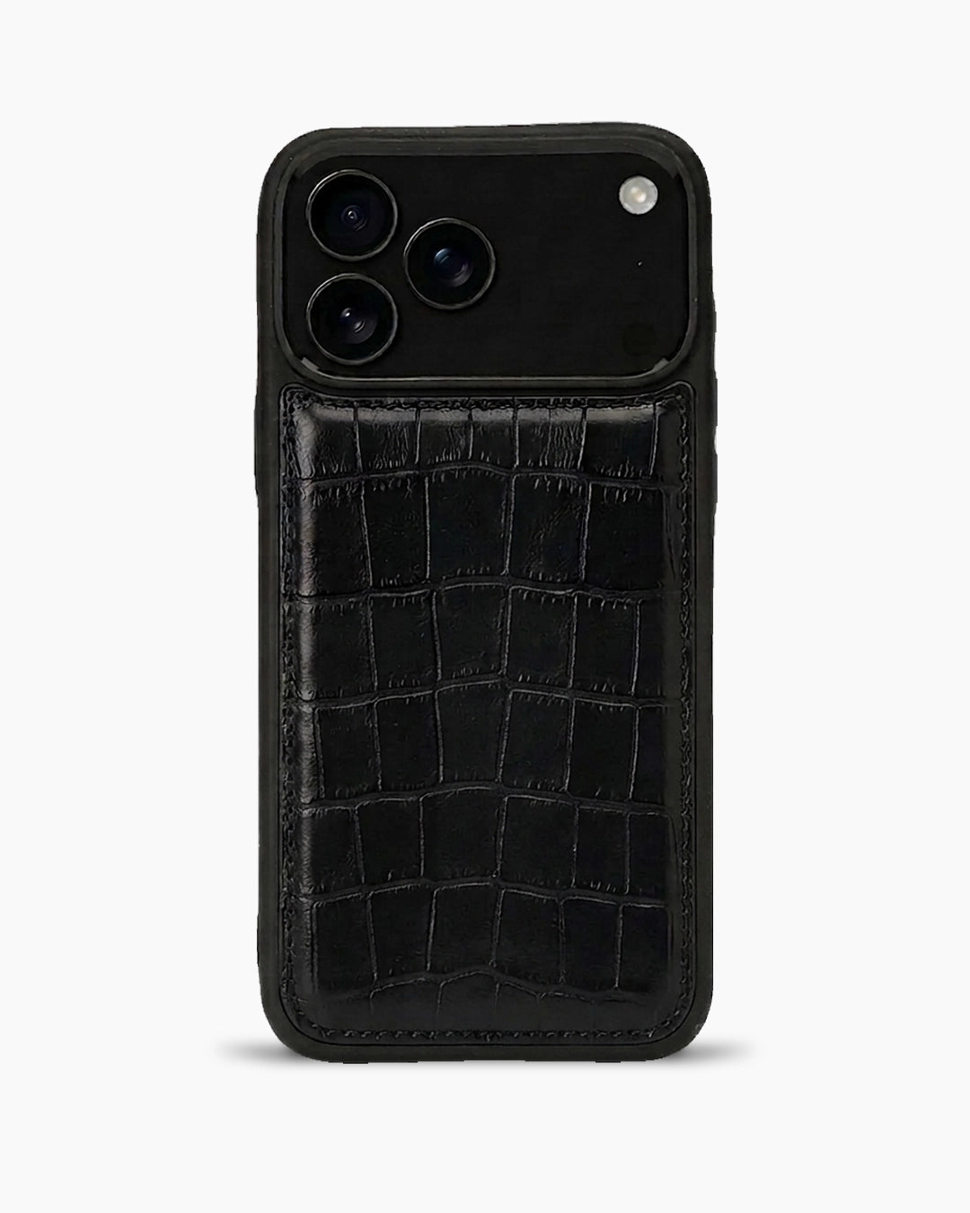 Premium iPhone Kılıfı | Siyah Mat Croco