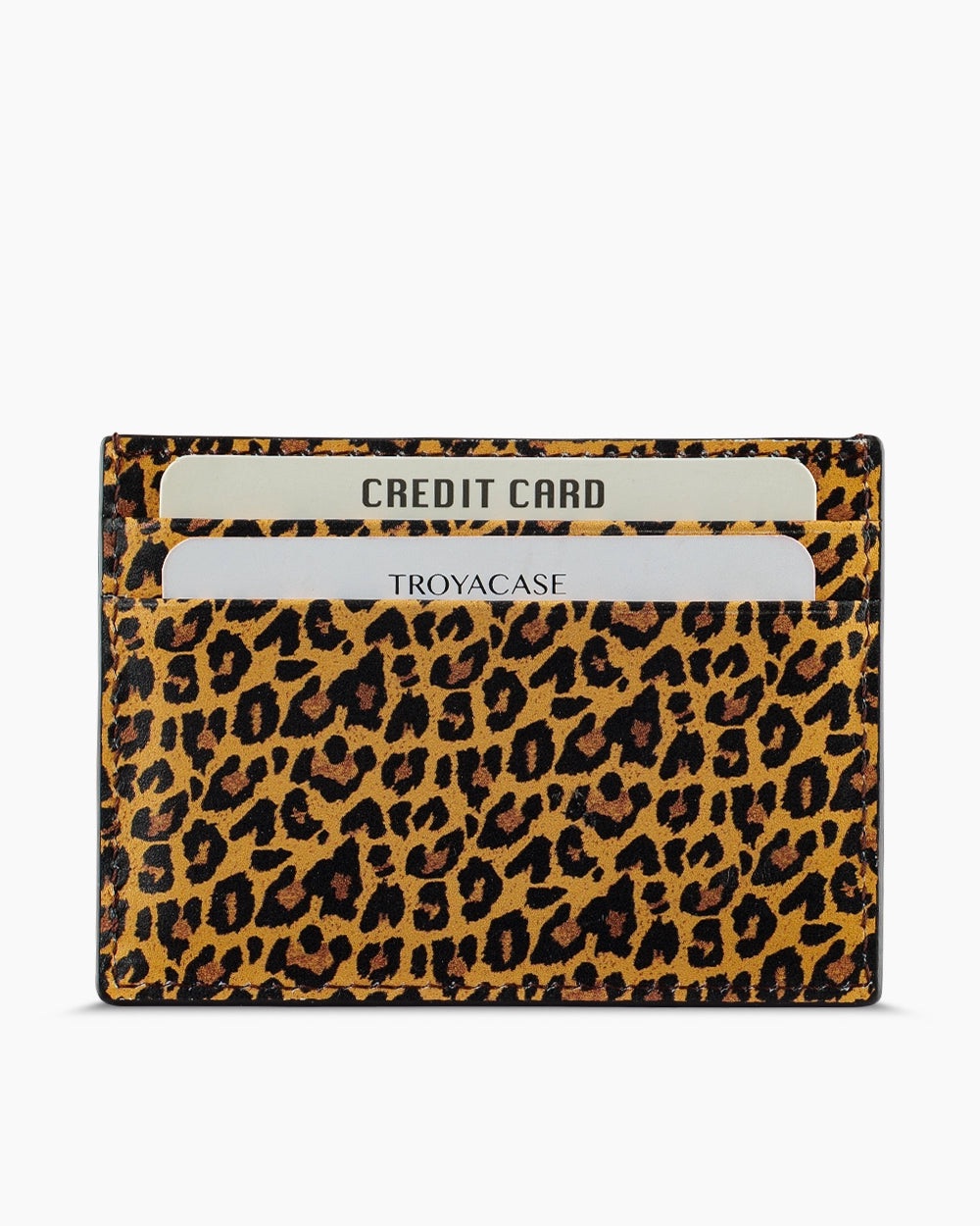 Slim Deri Kartlık | Sari Leopar