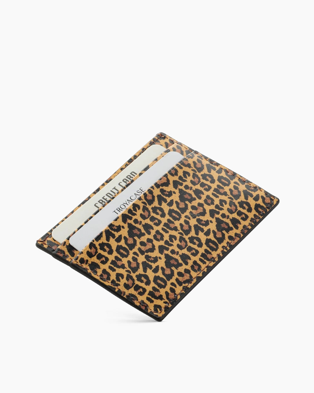 Slim Deri Kartlık | Sari Leopar