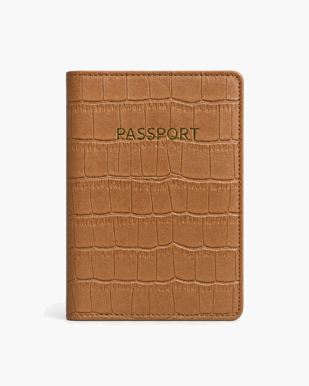 Taba Mat Croco deri pasaport kılıfı - görsel 1