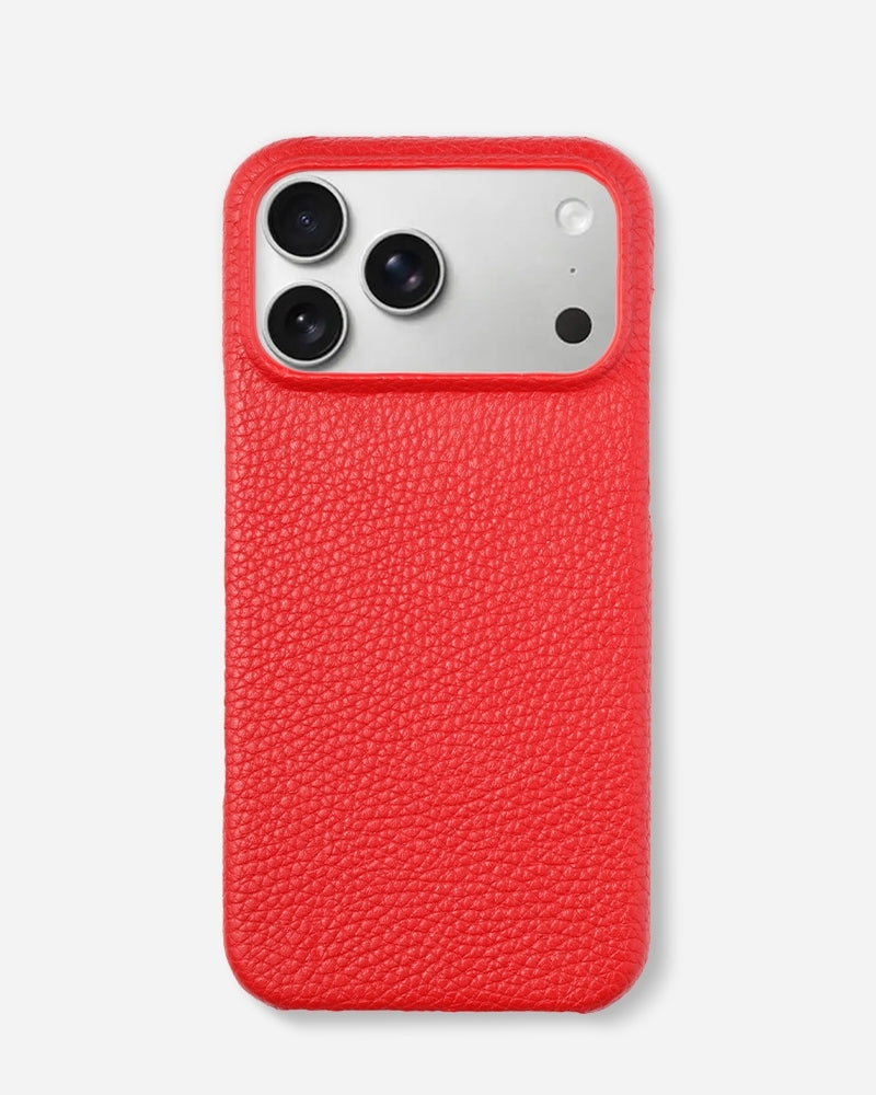 Deri iPhone Kılıfı - Kırmızı Togo