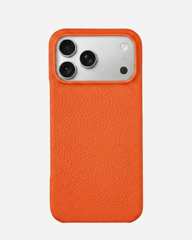 Deri iPhone Kılıfı - Turuncu Togo