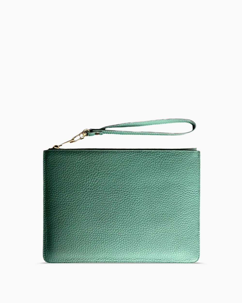 Deri Clutch Çanta | Yeşil Togo