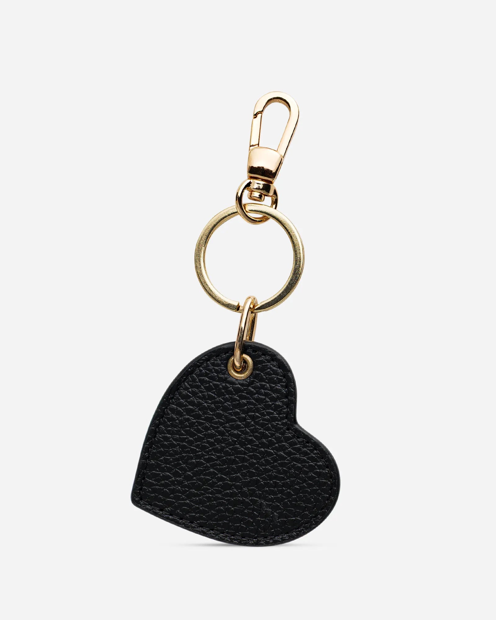 Kalp Anahtarlık - Siyah Togo