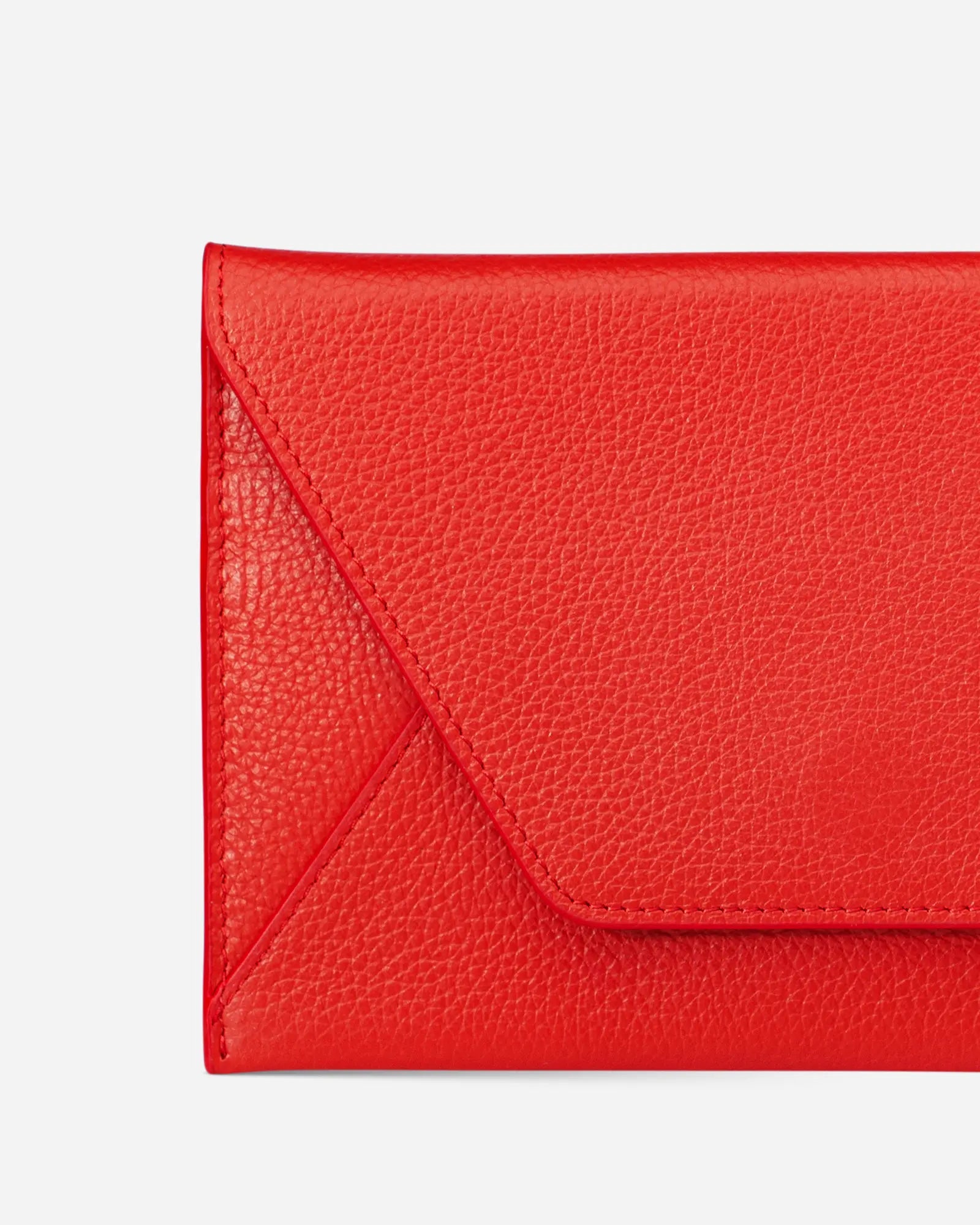 Deri Zarf Cüzdan Flotur Kırmızı