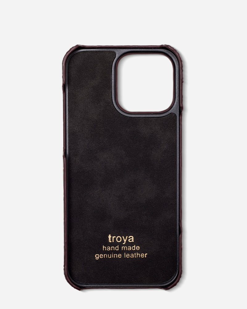 Mürdüm Croco Deri iPhone Kılıfı