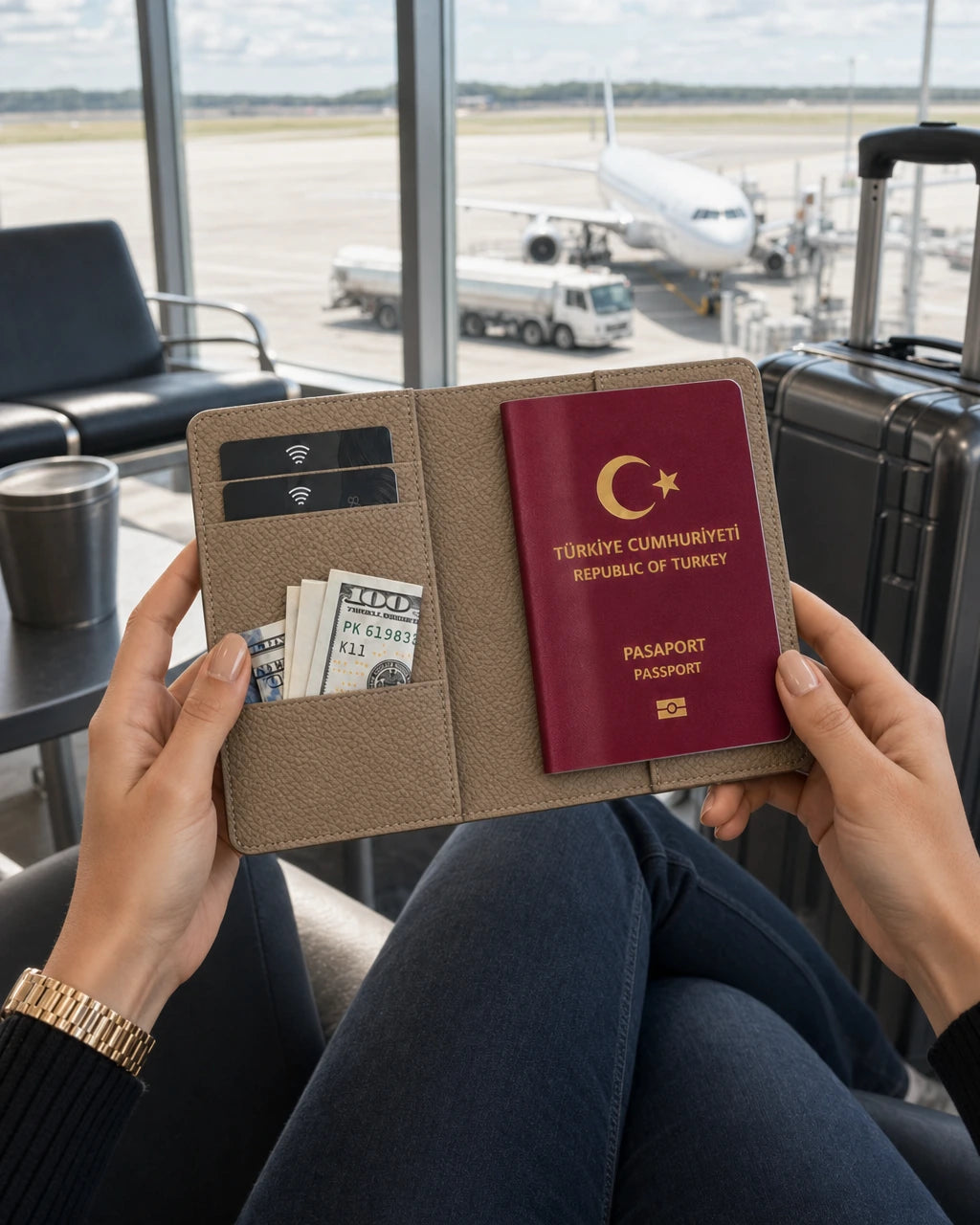 Vizon Togo deri pasaport kılıfı - görsel 3