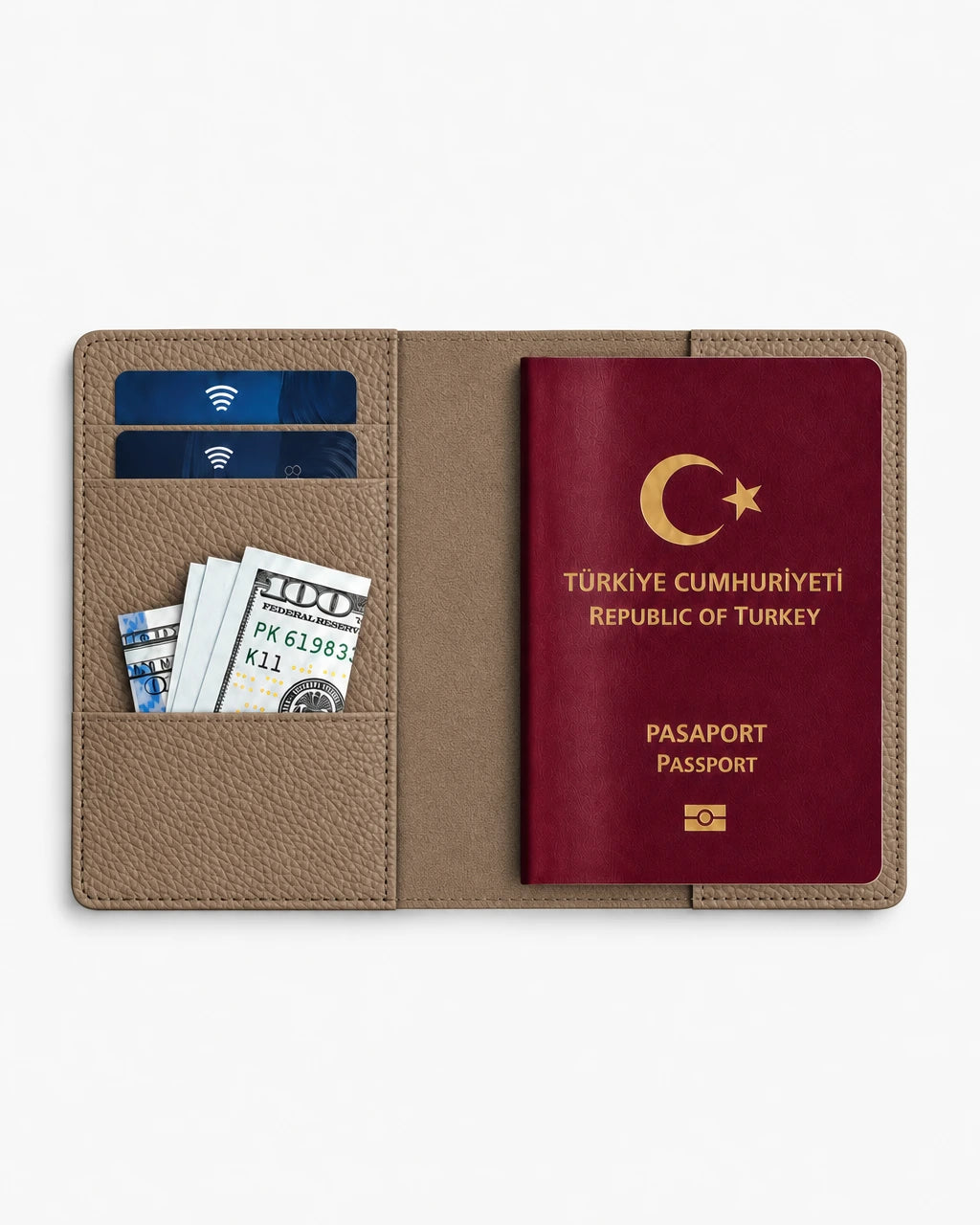 Vizon Togo deri pasaport kılıfı - görsel 4