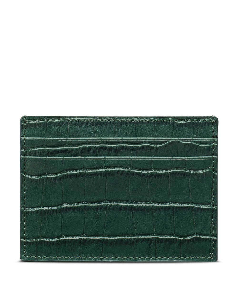 Zümrüt Yeşili Croco Deri Kartlık