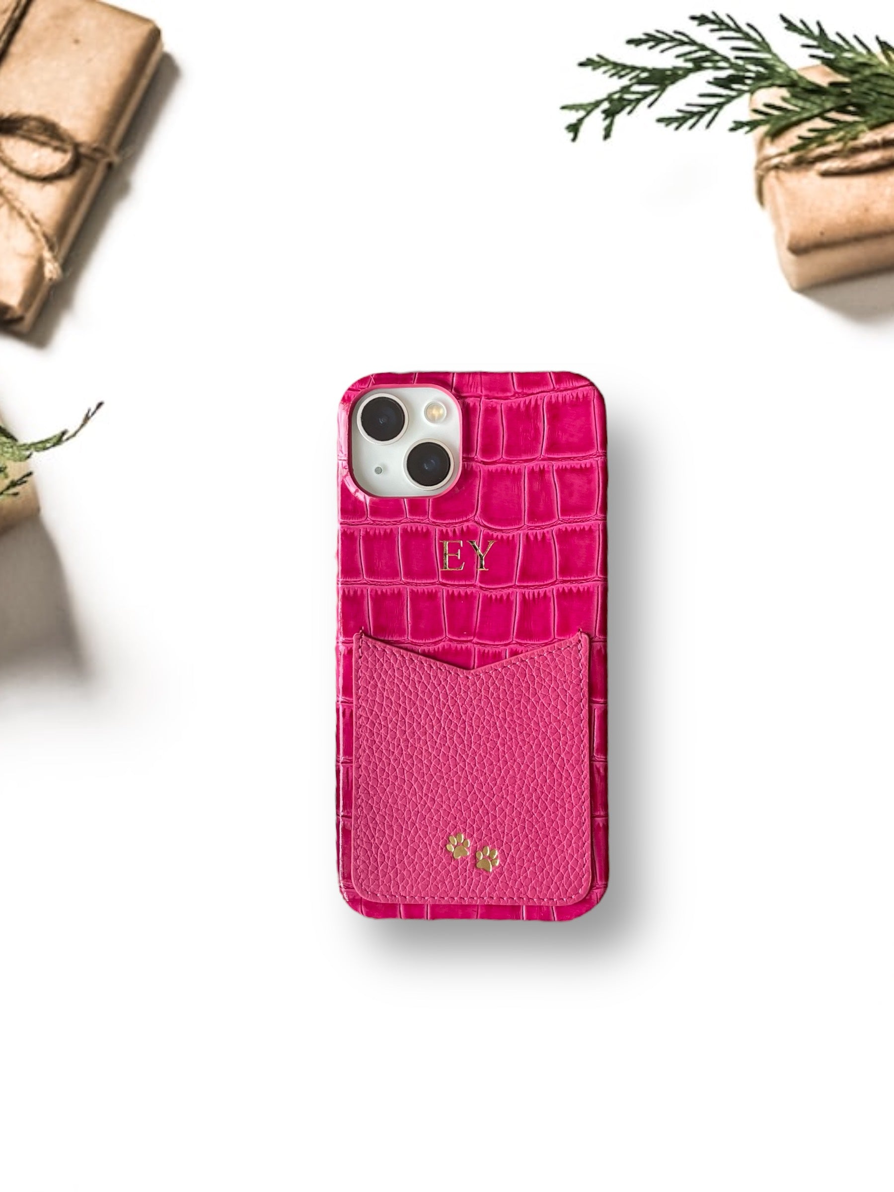 Croco serisi Cepli model Fuşya Croco
