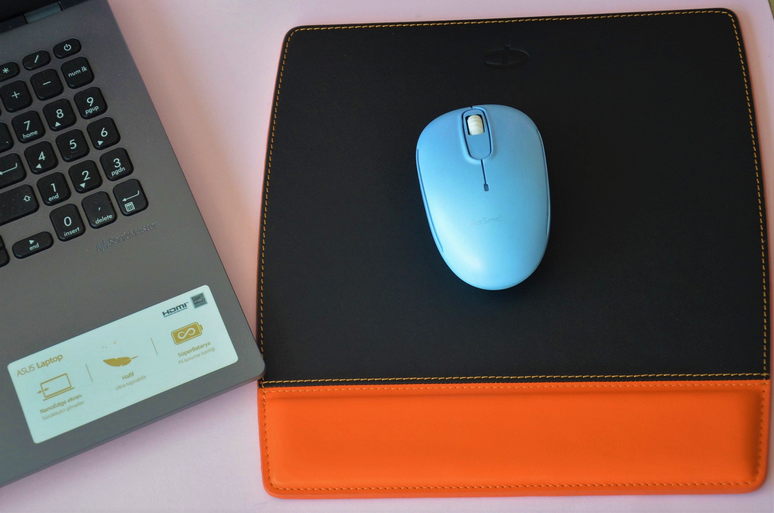 Deri Mouse Pad-Turuncu